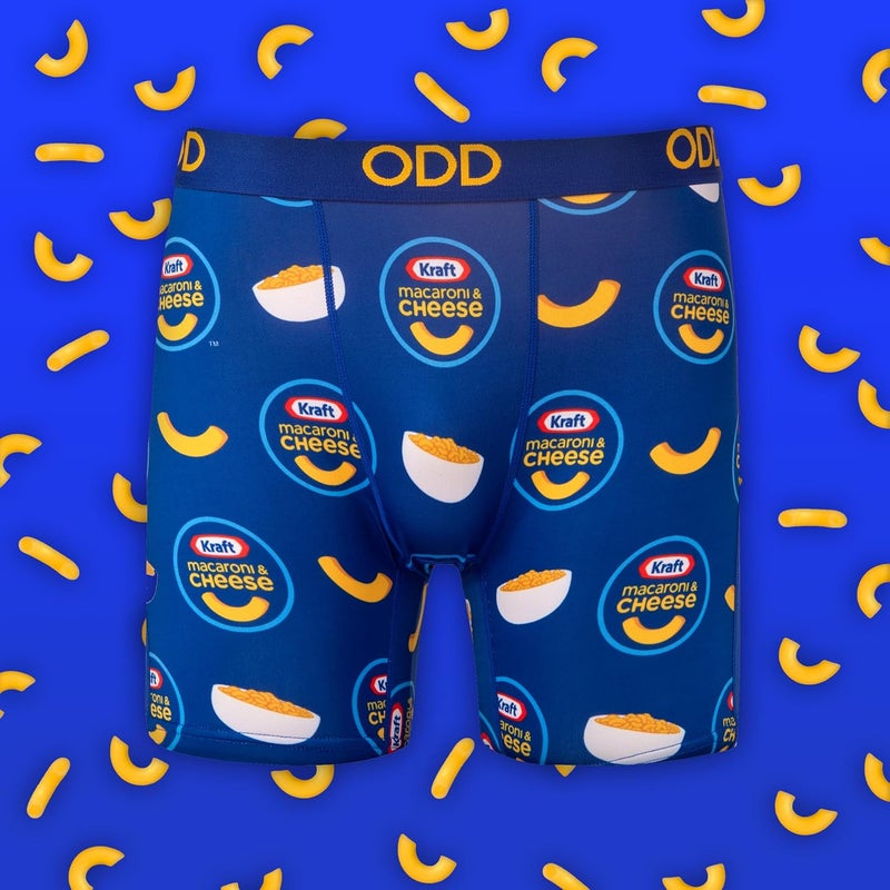 Odd Sox – Kraft Mac and Cheese Novelty Boxer Briefs – Funny Food Graphic Underwear-Soft Stretch Polyester Blend - Image 5